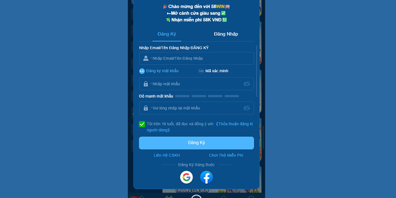 3 bước tạo tài khoản hợp lệ tại nhà cái